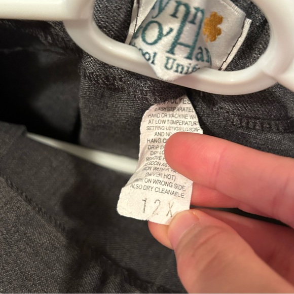 Grey Pleated Knee Length Skirt WITH Pocket - Picture 3 of 6